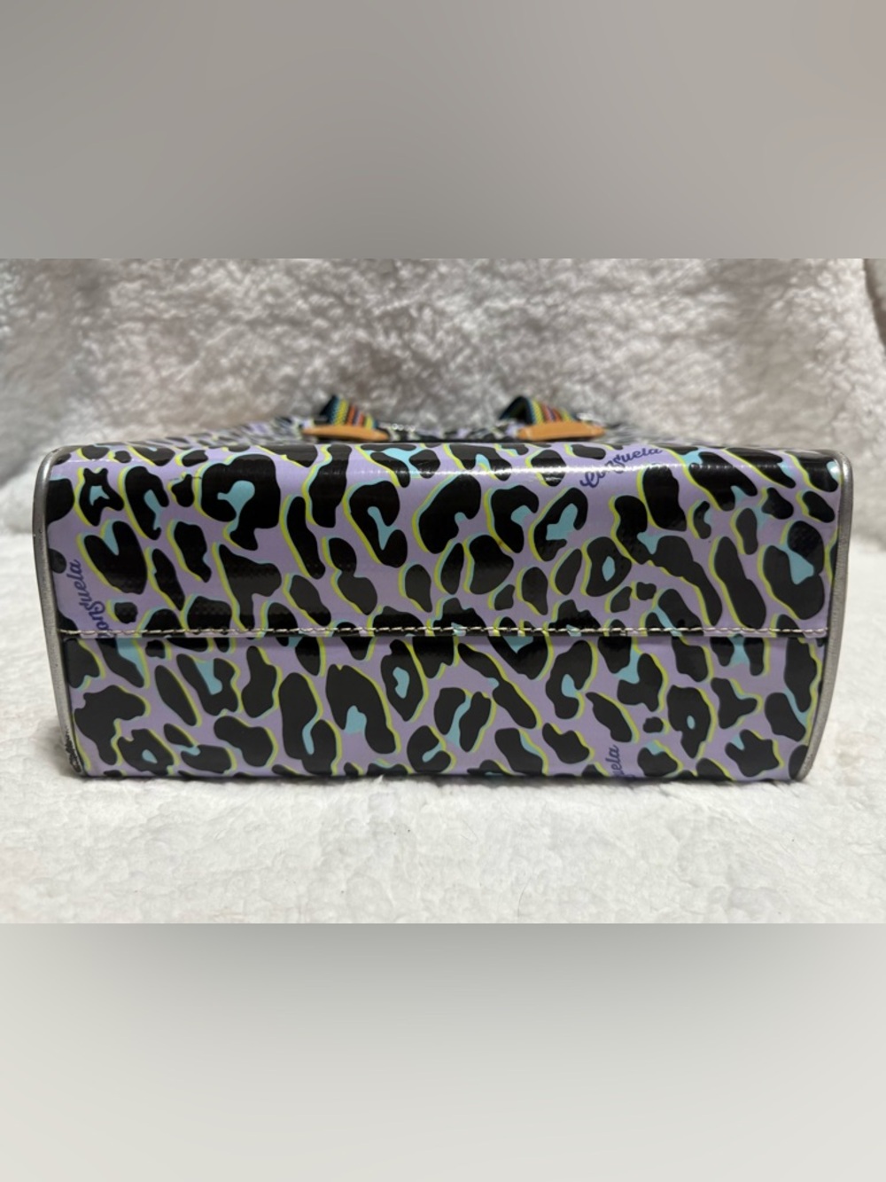 Consuela Dee Dee Leopard Print Chica Tote with Woven Straps - Picture 9 of 13